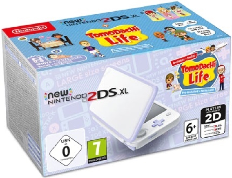 NINTENDO Nintendo New 2DS XL console bianco e lavanda + Tomodachi Life bundle
